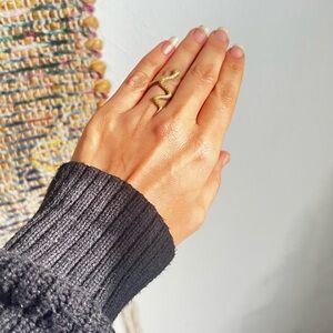 Rare Jacquie Aiche Yellow Gold Snake Ring